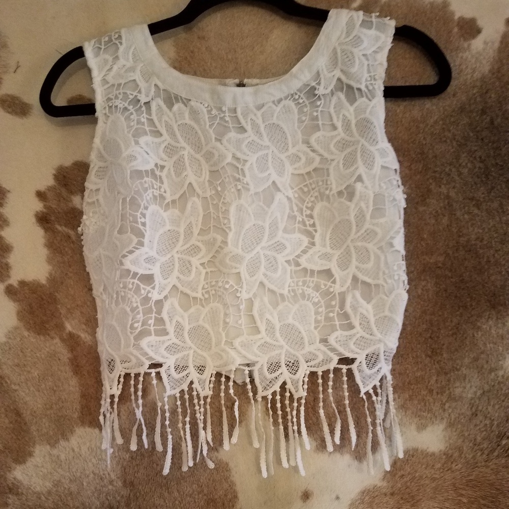 White Crop Top